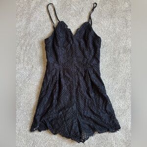 Gianni Bini Black Lace Romper